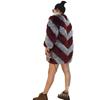 New medium and long imitation fox fur coat women's color matching slim fit warm fake fur coat