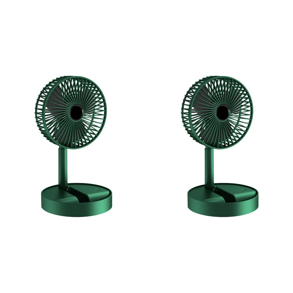 Stand Desk Fan, 6 Inch Folding Portable Telescopic Floor/USB with Rechargeable Battery,3 Speeds Super Quiet Adjustable Height