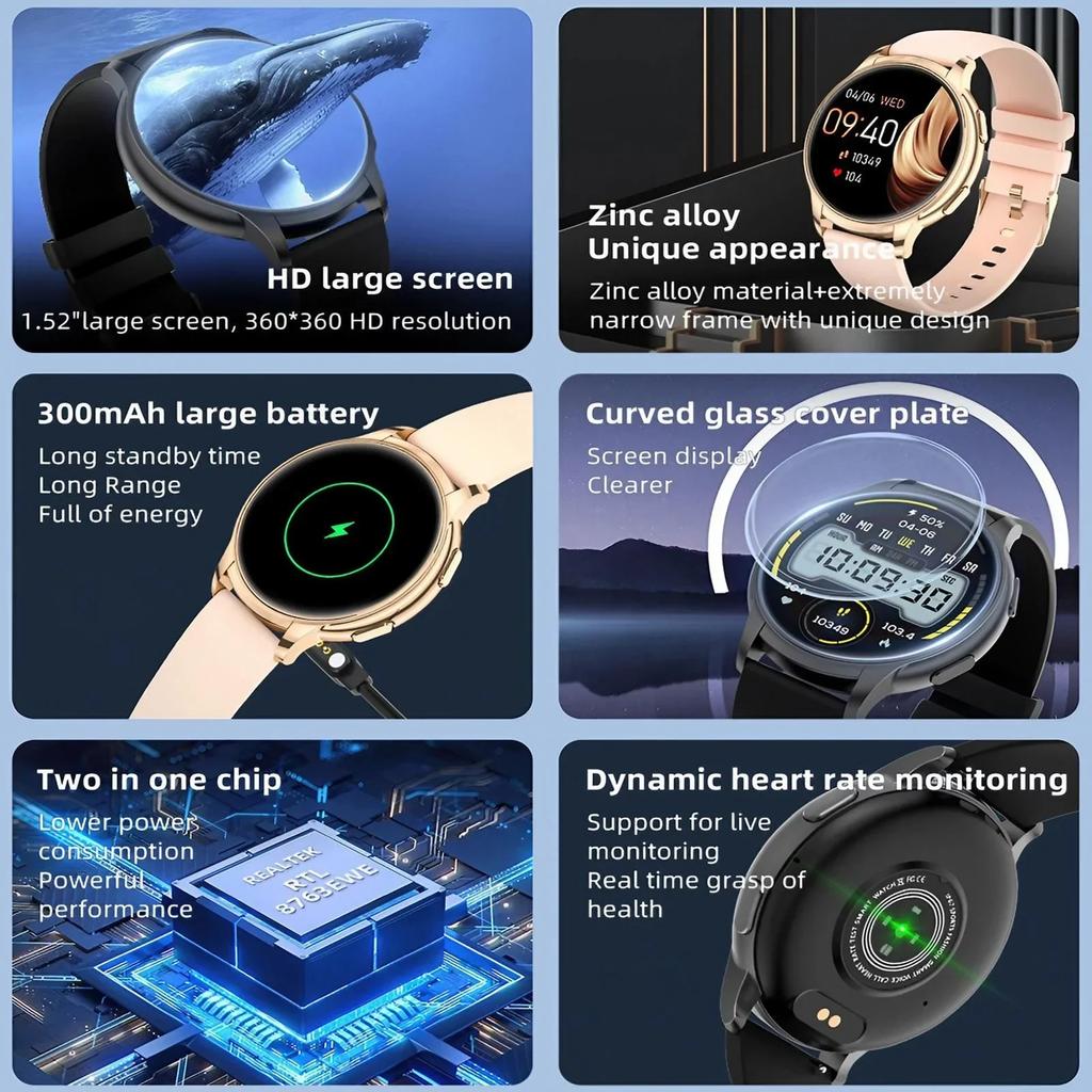 IP67 Water Resistant Smartwatch 24 Hour Oximetry Heart Rate Sleep Monitoring for Android IOS