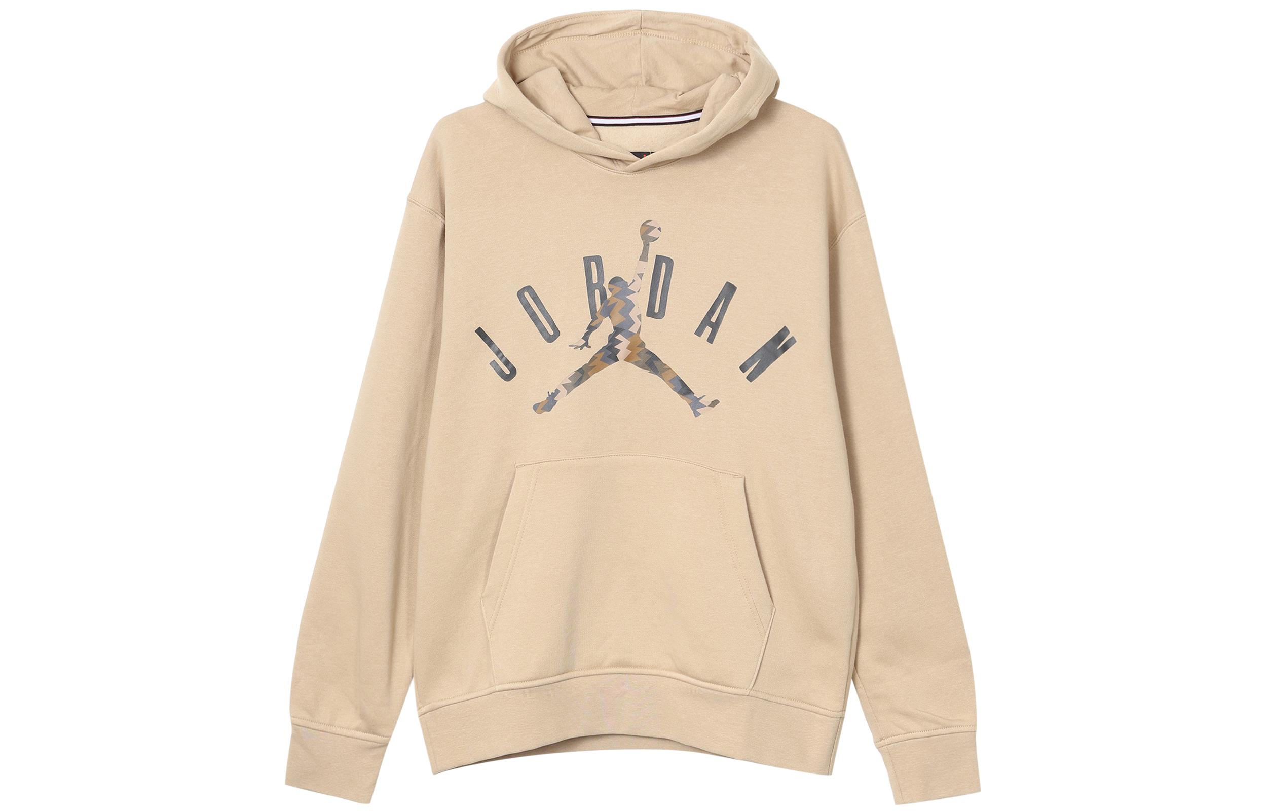 Jordan Flight MVP Sweatshirts Heren Khaki Met Capuchon Niet Afneembaar Modera S beige