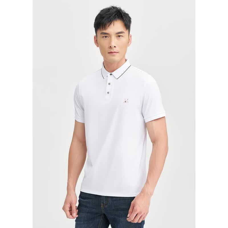 TRIES Kranstickerei 3.0 Kurzarm Piqué Poloshirt