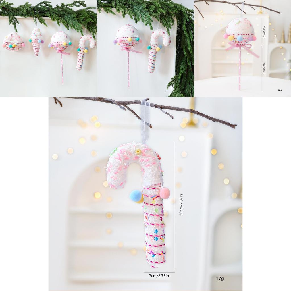 Christmas Foam Macaron Candy Decor With Sweet Treats For Holiday Home Decor