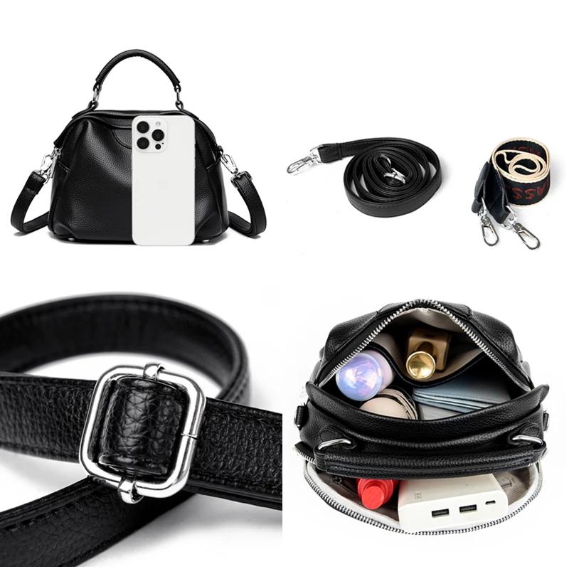 High Quality Soft Leather Tote Bag Fashion Women Shoulder Messenger Bag Large Capacity Wear-resistant Bag Luxury Handbag