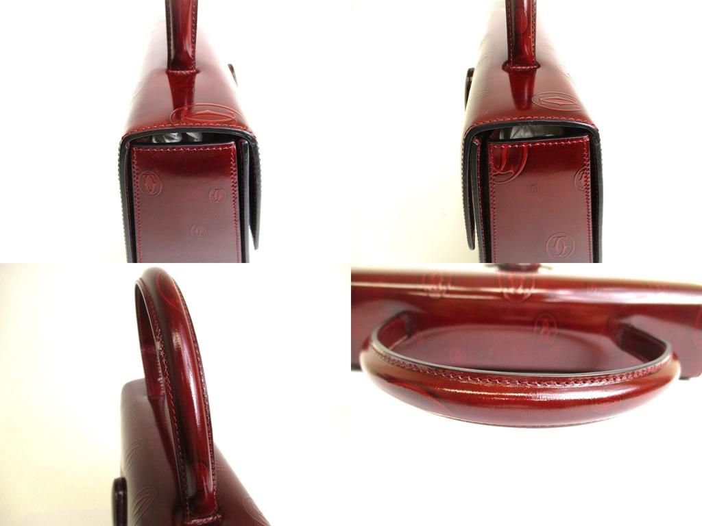 Authentic Cartier Leather Bordeaux Happy Birthday Hand Bag Purse #a881  Refurbished