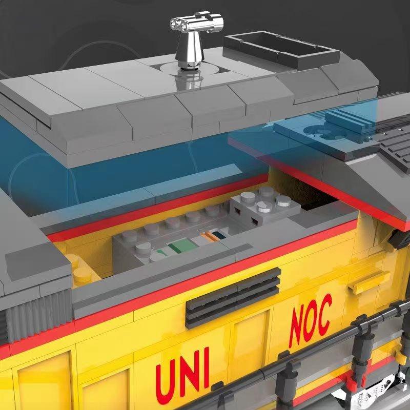 „City Power Function“ Orbit Train AC6000 „Railway Express“ statybinės plytos, blokai, surenkami modeliai, žaislai berniukams, vaikams, vaikams, gimtadienio dovana