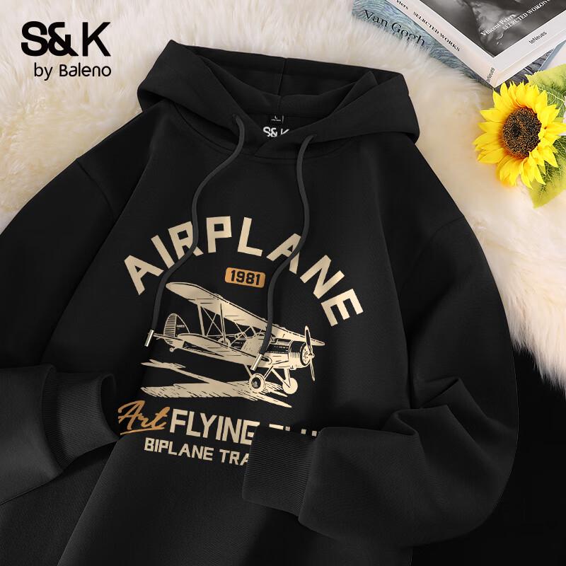 

Мужская толстовка с капюшоном Baleno серии S&K свободного кроя, плотная XL