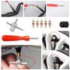 33PCS Tire Valves Stem Installer Remover Ergonomic Grip Tire Cores Replacements for Auto Motorcycle Bike Tire Maintenance