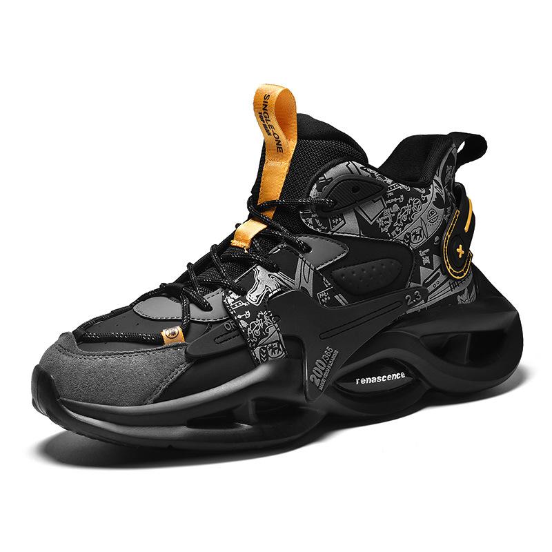 

Мужская обувь Кроссовки Осень Зима Мужские Удобные Баскетбольные Кроссовки Повседневная Спортивная Обувь 39 чёрный