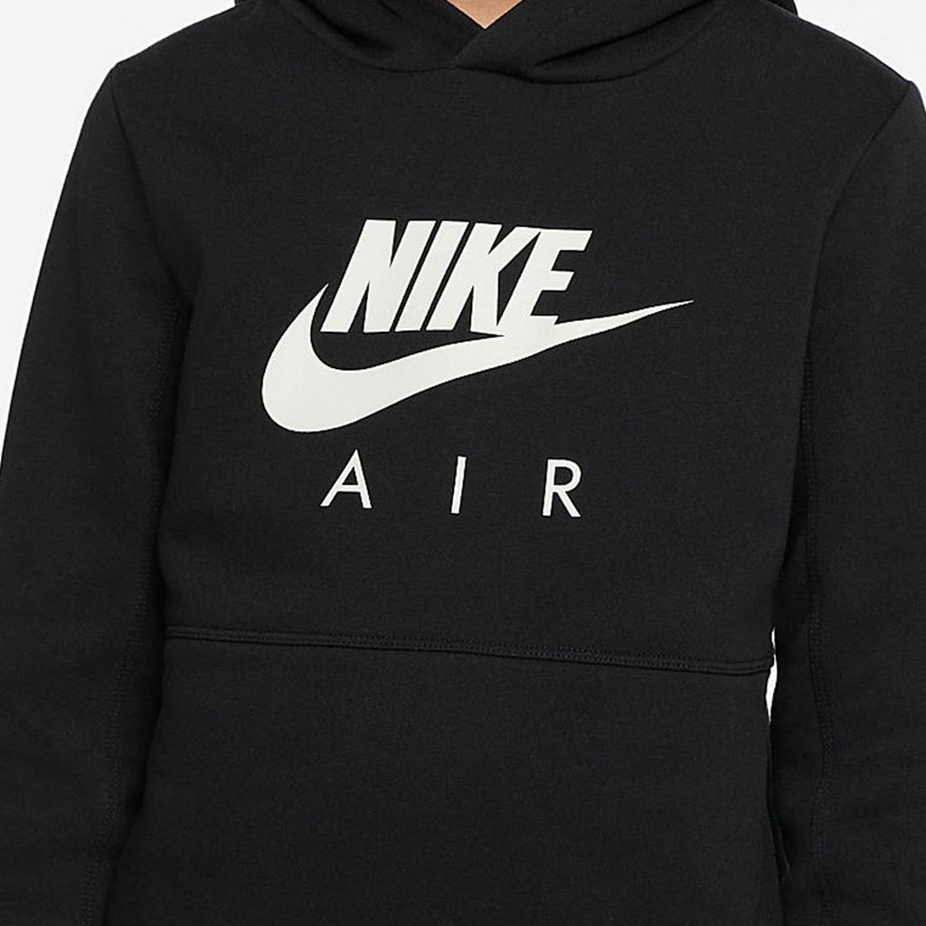 Nike Air Hoodie Fashion Versatile Pullover Kids hoodies Black DM8109-010