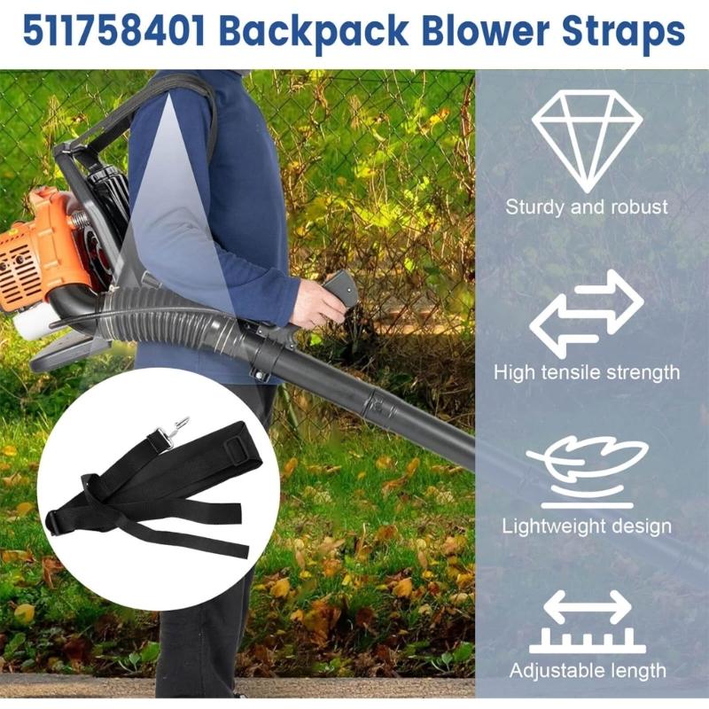 Leaves Blower Shoulder Straps Adjustable Support System 511758401 Backpack Blower Shoulder Straps for Multiple Model