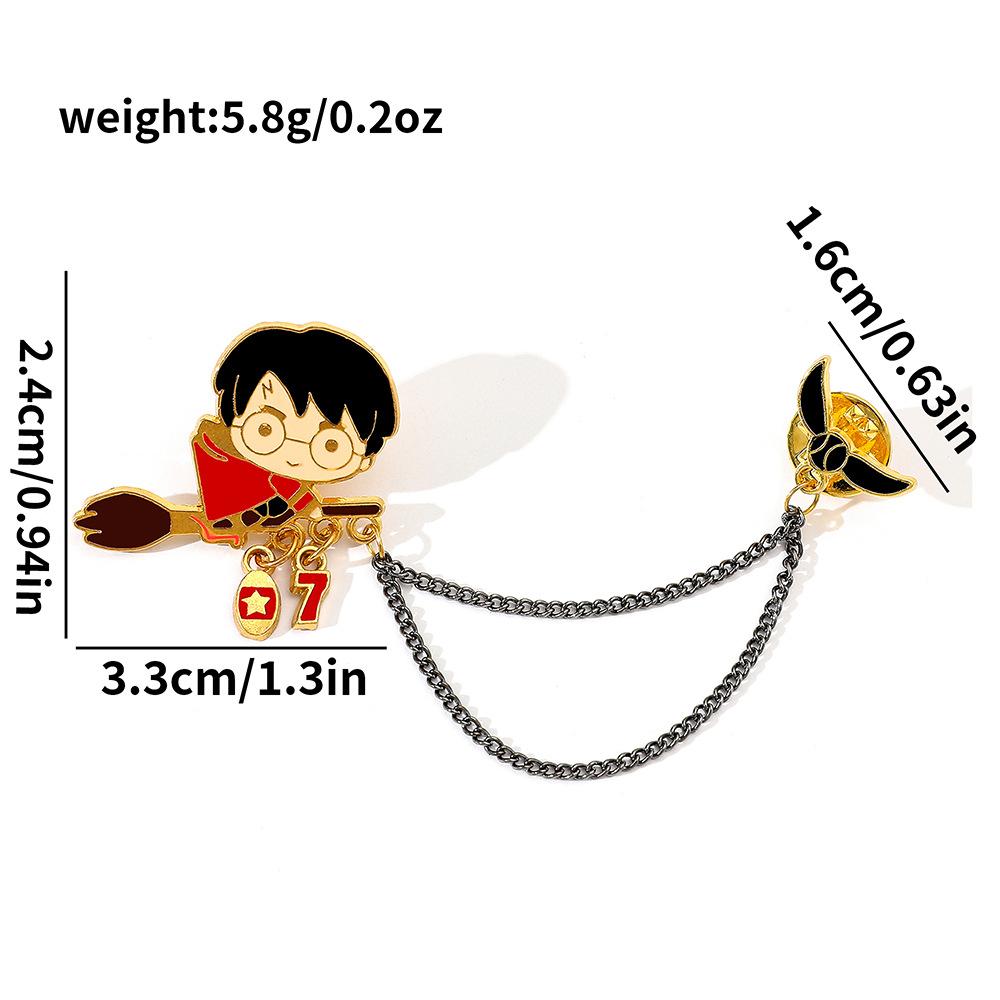 Европейские и американские кино и телесериалы персонажи металлические значки магическая академия креативная личность сплав брошь-булавка