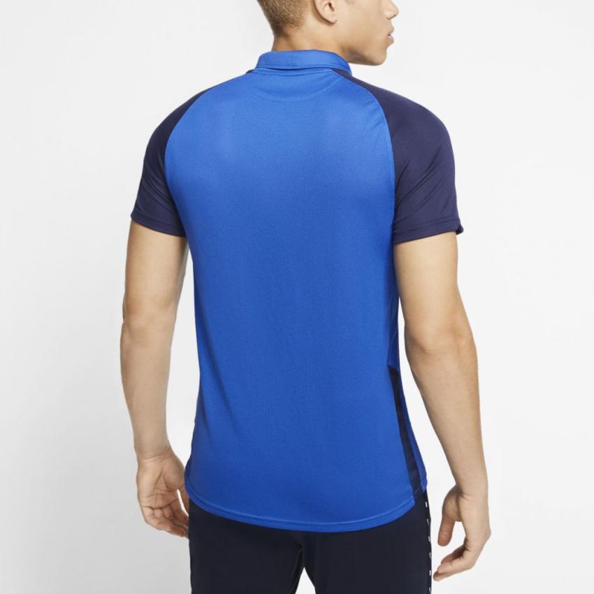 Nike Sports Casual Football Short Sleeve Breathable Polo Shirt Men Tops Blue BV6725-463