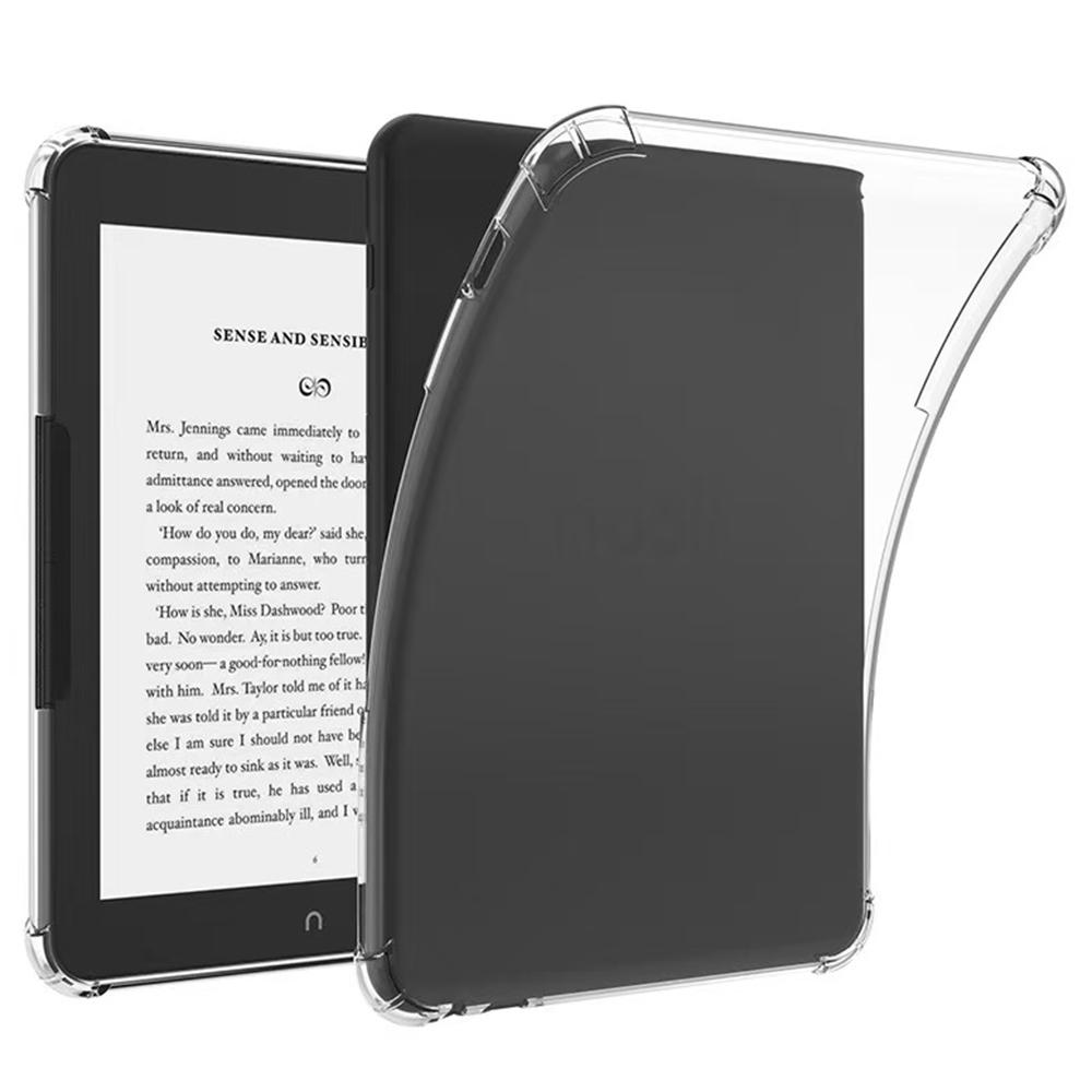 

For Barnes & Noble Nook Glowlight 4 Plus Case Four Corner Shockproof Clear Tablet TPU Cover As Shown A