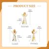 3x Angel Figurines,Desktop Figures Collectible Gift Sisters Sculptures Girl Friendship Statues for