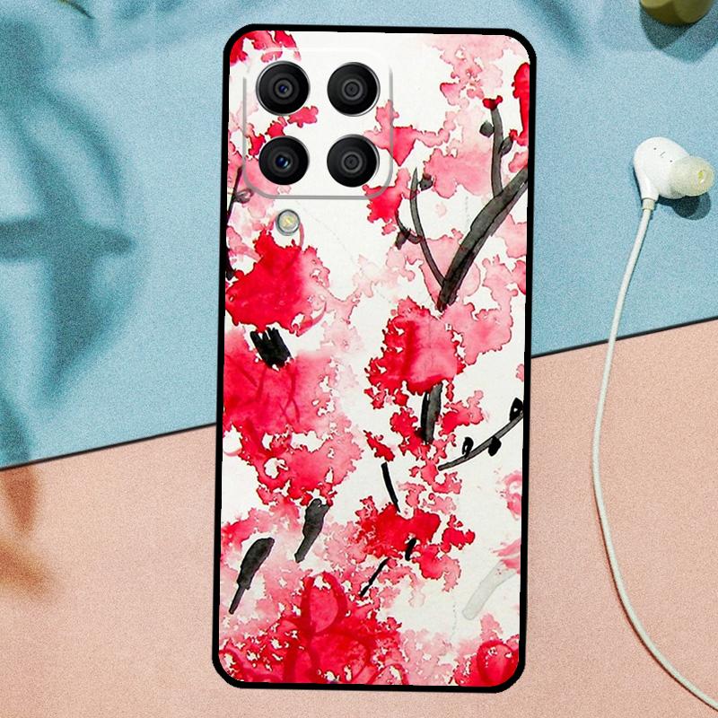 Cherry Blossom Floral For Samsung Galaxy M14 M34 M54 M20 M06 M16 M12 M13 M15 M35 M55 M33 M53 M21 M31 M32 M52 Case