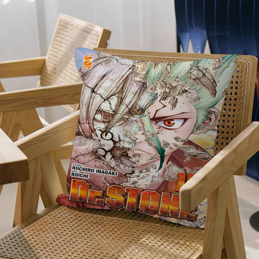 Popular D-Dr S-Stone Sci-Fi Anime Cushion Cover Decorative Pillow Sofa Home Decor Case Pillow Cases