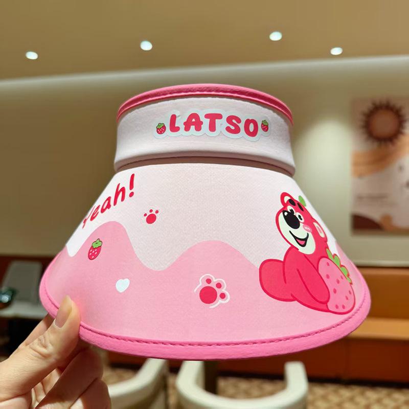 Children's Hat Girl Cartoon Big Hat Brim Sun Protection Hat Little Girl Outdoor Summer Sky Top Sun Hat