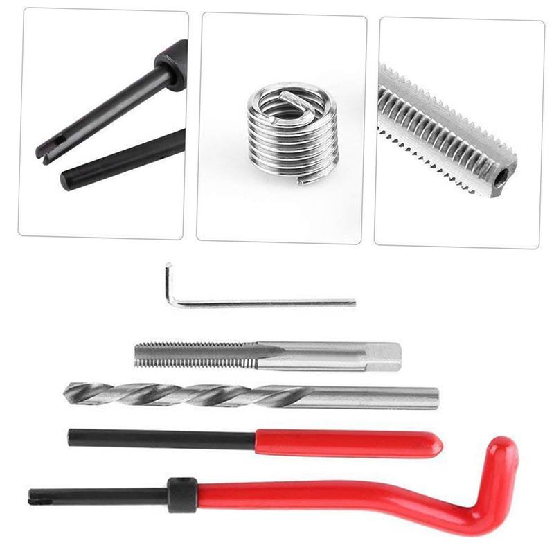 30ks Metrická sada vložek pro opravu závitu M3 M4 M7 M9 M11 Helicoil Auto Pro Coil Tool Nerezová ocel 304 Taška na nářadí pro opravu automobilů