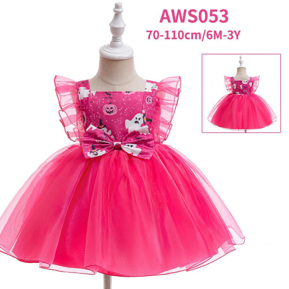 Satijnen Prinsessenjurken Collectie voor Kinderen, Halloween Meisjes Rollenspel Formele Jurk