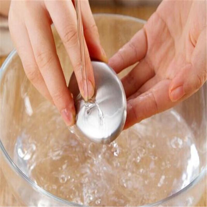 Stainless Steel Soap Shape Deodorize Smell From Hands Retail Eliminating Kitchen Bar Bathroom Soap Useful Tools Smell Soap Bar