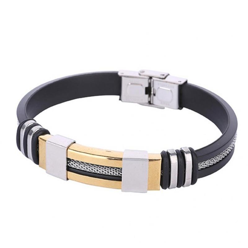 Fashion Stainless Steel Men Bracelet Jewelry Bangle Wrist Band Party Decoration