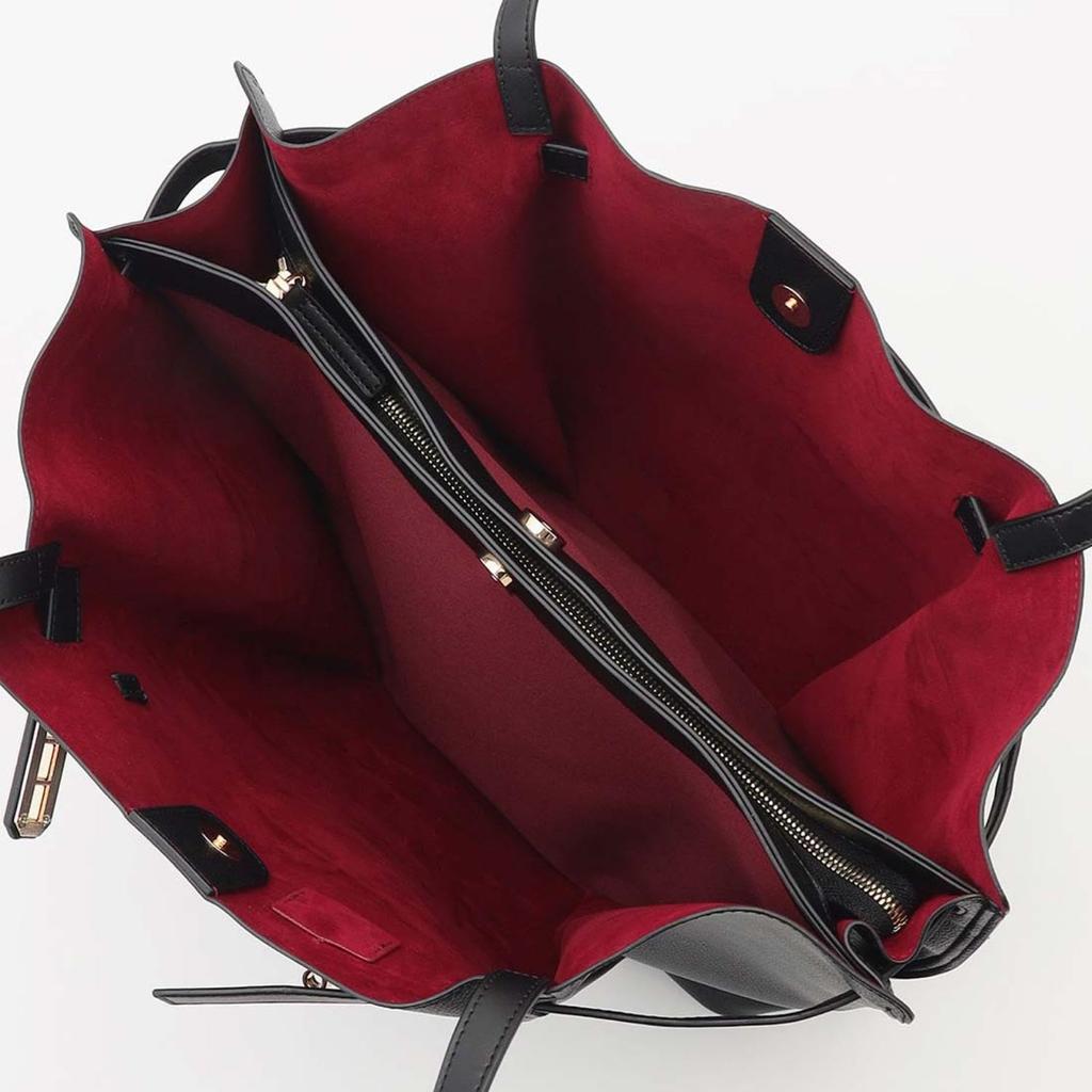Labagagery Combination Color A4 Tote Bag B008801 Black (10)