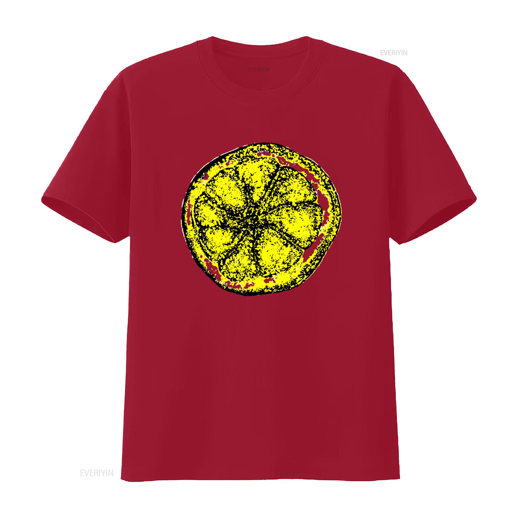 

Yellow Pizza Pattern Print T Shirt for Fashion vintage Washed graphic Unisex Breathable Slightly Casual designer clothes S