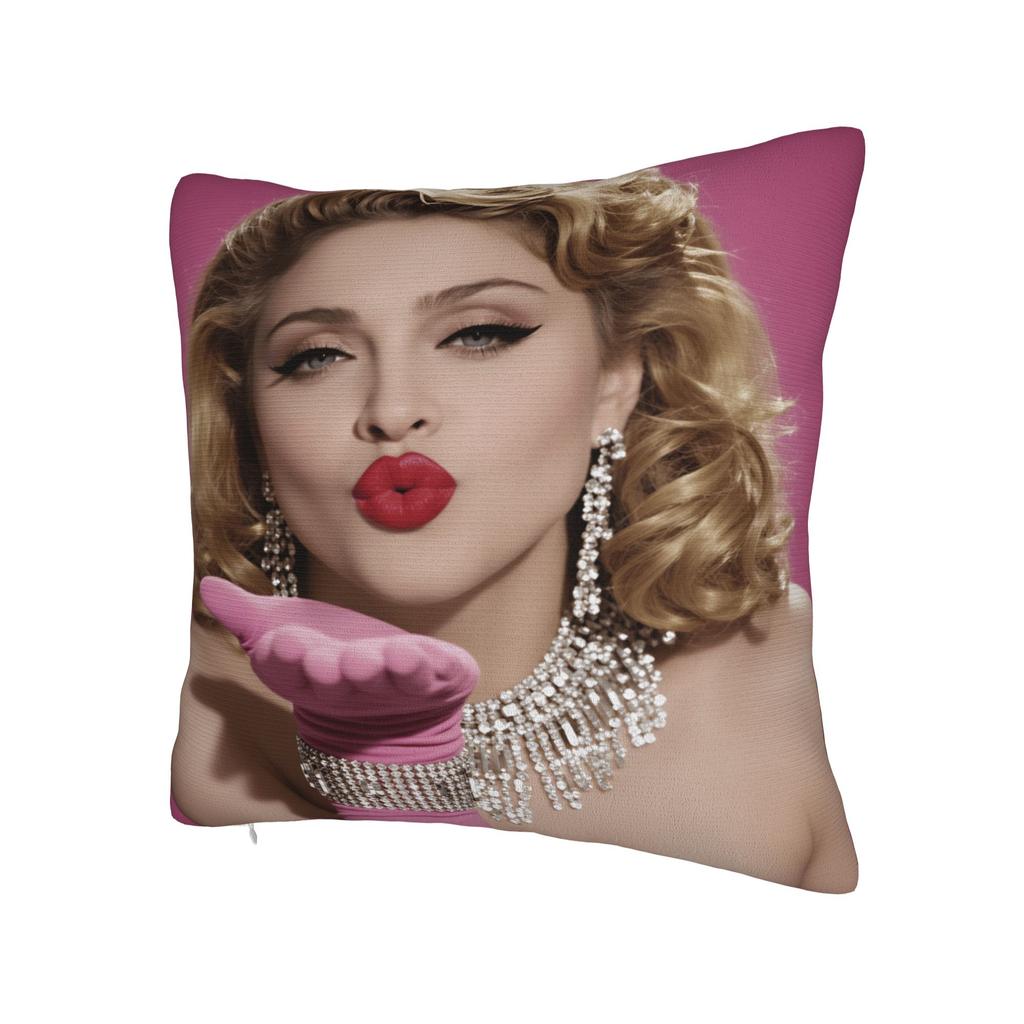 Singer M-Madonna Pillowcases Kawaii Pillow Case For Living Room Sofa Graphic Pillow Cover