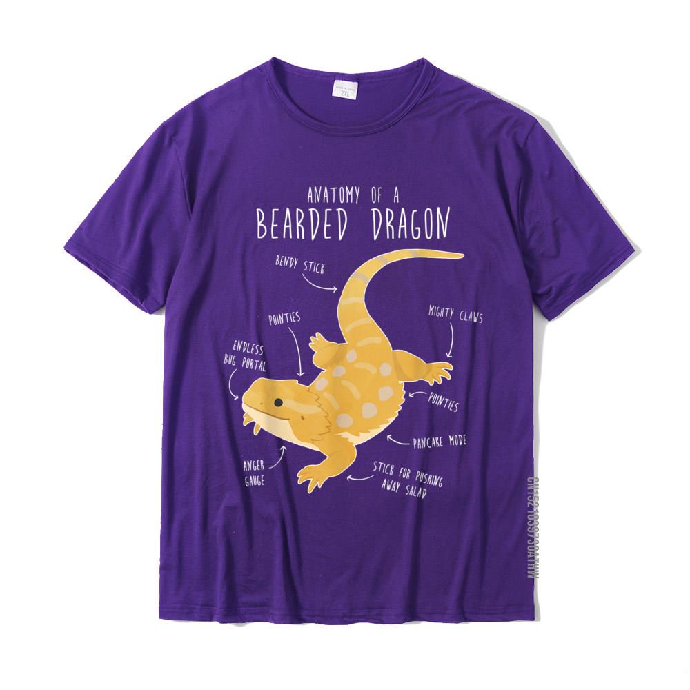 Anatomy Of A Bearded Dragon Funny Pet Reptile Lizard Lover Tshirt Cotton Tops Shirt For Adult Cool Tshirts Printing Rife