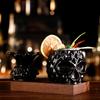 Black Pineapple TIKI Glass Ceramic Tiki Cocktail Glass Beach Party Drinking Glass Cool Skull Pineapple Iced Sand Juice Container