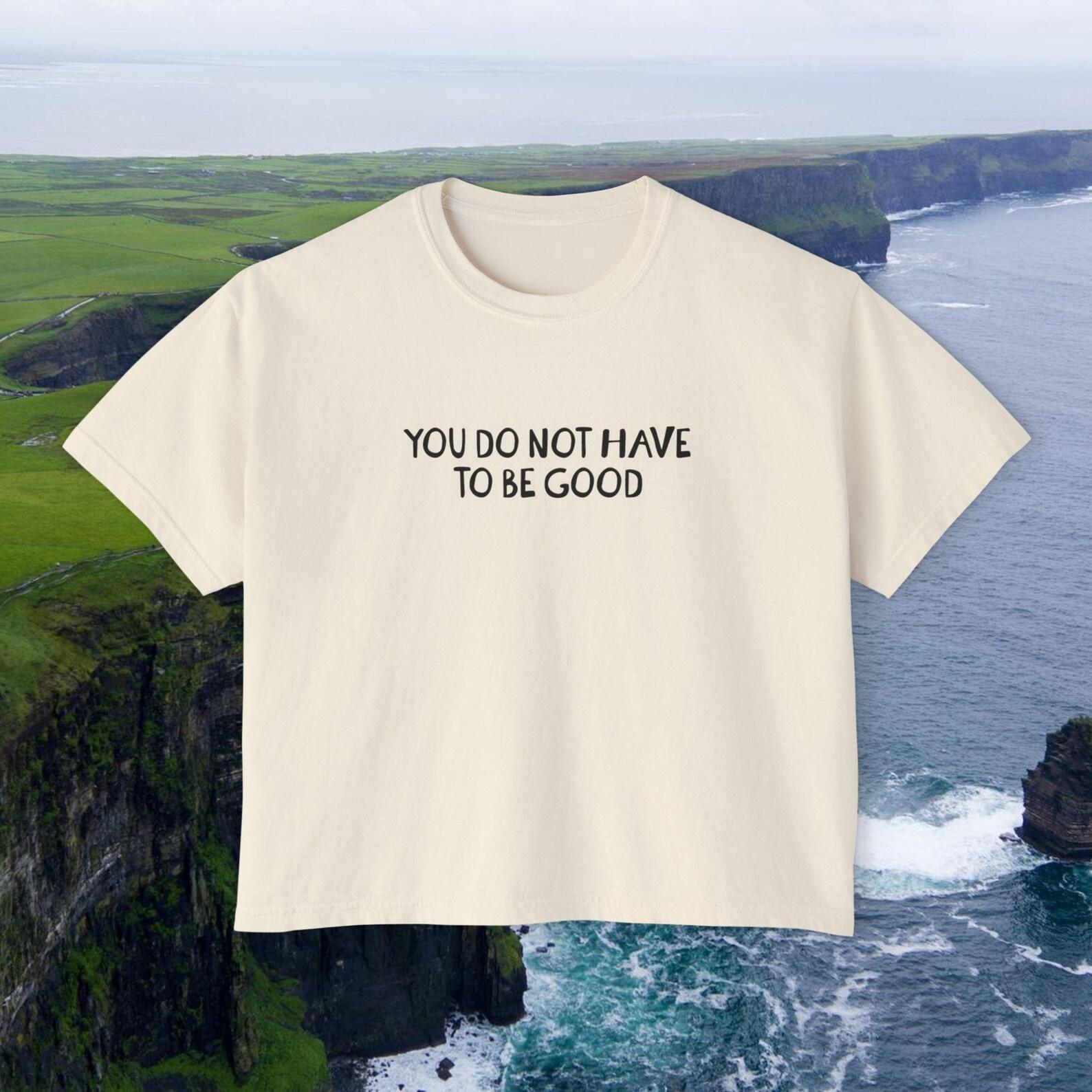 mary oliver- soft animal poem tshirt- cropped boxy quality tee S