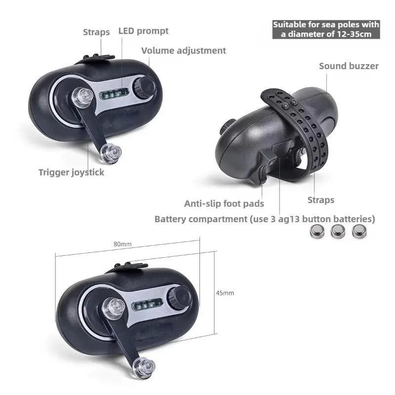 Electronic Fishing Bite Alarm Sound Light Alert Clip On Rod Tip for Night Fishing Bells Replacement Outdoor Tackle Gear