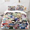 3D Print Fairy Tail Anime Natsu Bedding Set Duvet Cover Bed Set Quilt Cover Pillowcase Comforter King Queen Size Boys Adult741