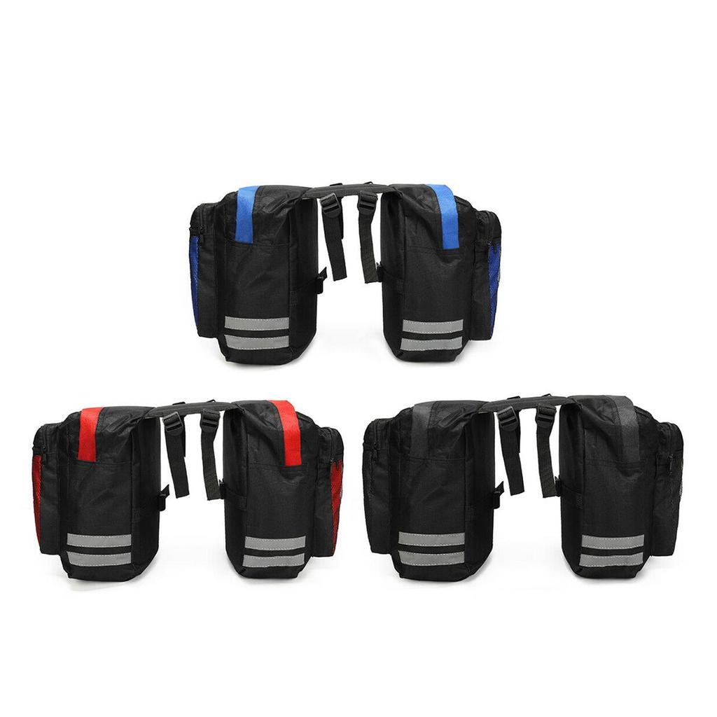 Bicycle Rear Rack Pannier Waterproof Oxford Cloth Saddle Bag Cycling Accessories for Mountain Bike Commute