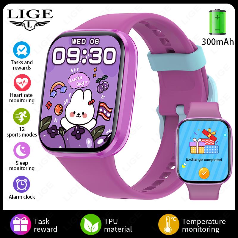 Kids Smart Watch for Age 5-12 Kids Gifts Sleep Tracking Wake-up Reminder Pedometer Flashlight Smartwatch Childen Watches