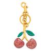 1/2Pcs Keychain Holder Cherry Leaves Charm Keyring Fade-resistant Alloy Key Ring Backpack Car Accessory