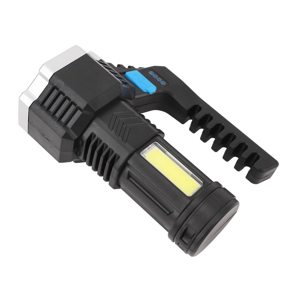 Handheld Flashlight Spotlight USB Rechargeable Multifunctional Flashlight Searchlight with Power