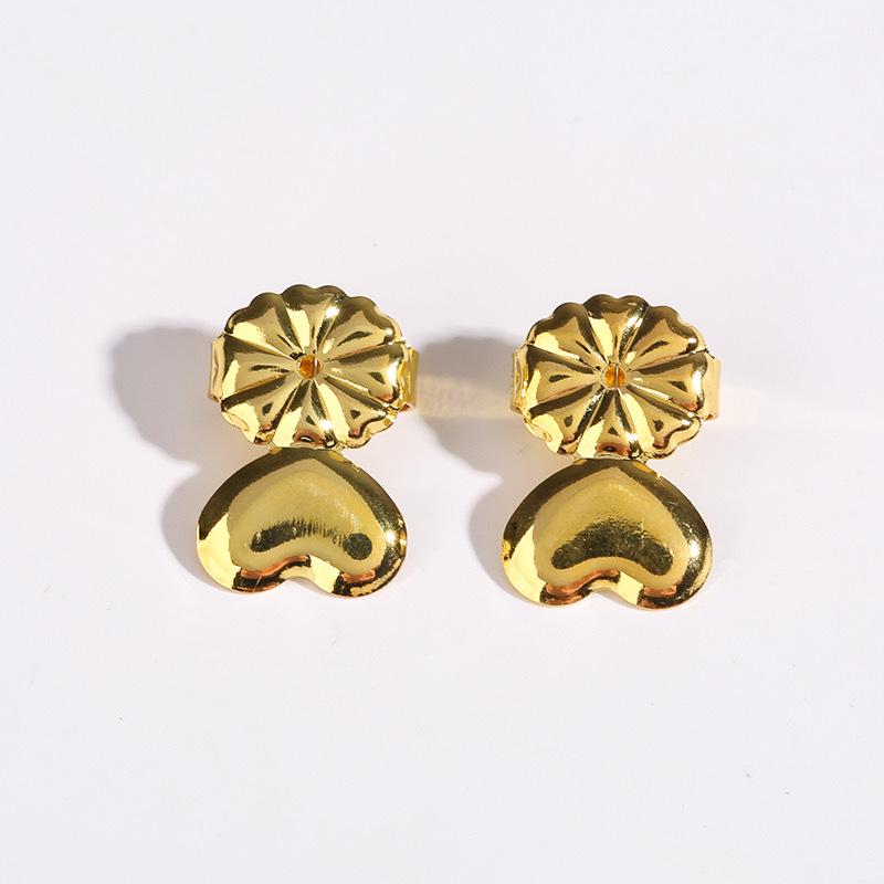 

Поддержка для серег в форме сердца: Защита от падения, Подтягивающий лифтер и DIY ювелирный аксессуар Ear Stud Support золотой