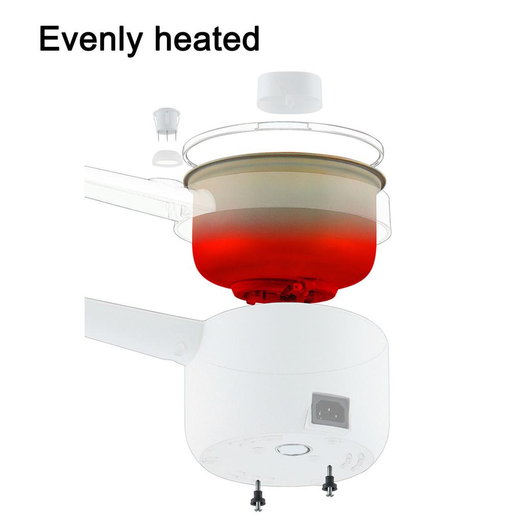 Multifunktionskocher 1,8L Haushalt 2 Stufen 450W Hot Pot Elektrischer Reiskocher Studentenwohnheim Mini Antihaftpfanne Töpfe