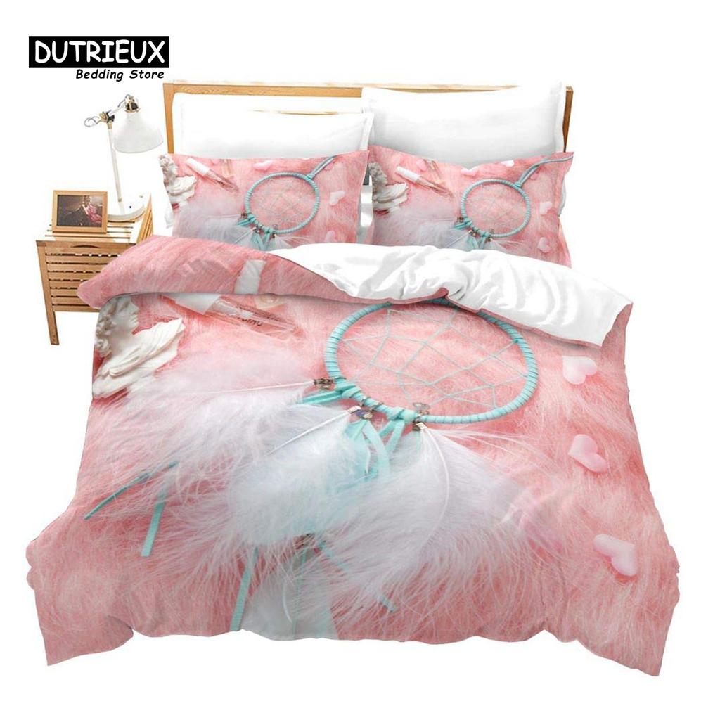 Cartoon Dreamcatcher Duvet Cover Set, 3pcs Bedding Set, Soft Comfortable Breathable Duvet Cover, For Bedroom Guest Room Decor