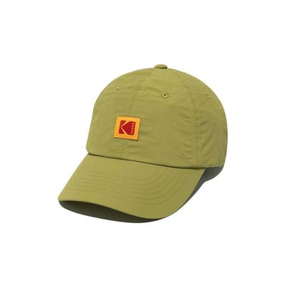 Kodak Apparel Voľný strih Nylonová šiltovka so štvorcovým logom ZELENÁ