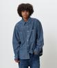 KNOUUN Grain Shirt (Washed Indigo)
