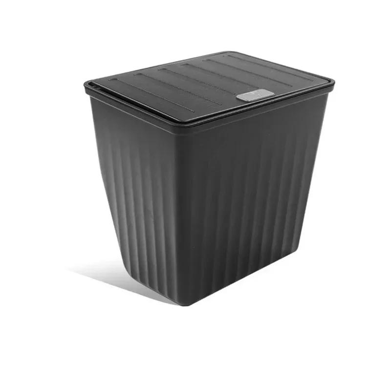 1/2PCS Front Door Trash Can Press Type Rear Row Storage Box Vehicle Garbage Can for Tesla Model Y Interior Storage Accessories
