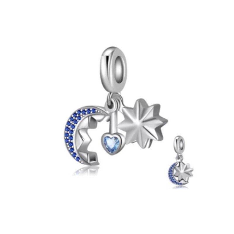 European Copper Love You Gesture Pendant Charm Fit Original Bracelet Jewelry Sparkling Cross Horse Angel Dangle Bead