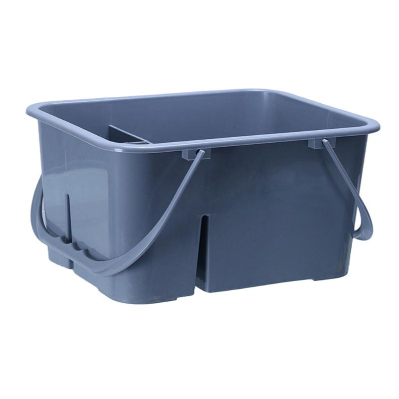 

4 Compartment Tool Organizers Basket With Double Handles For Easy Carrying And Storage ABS Plastic Bucket Multipurpose 1