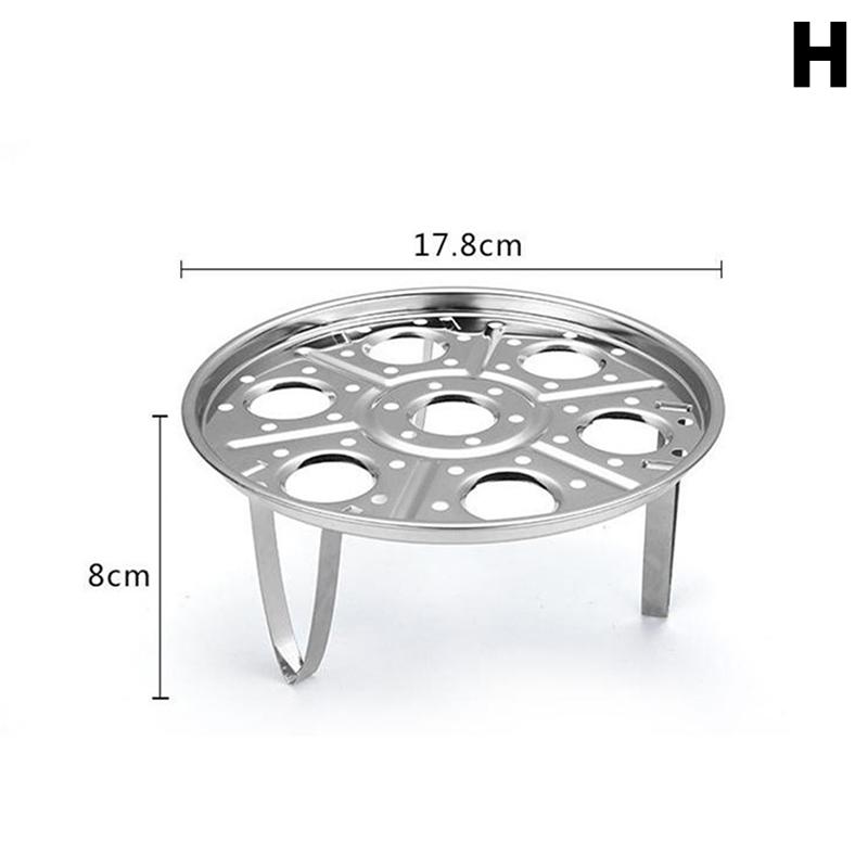 1Pieces Multifunctional Steamed Egg Rack Stainless Steel Steamed Bun Dumplings Steaming Rack Durable Steamer Outdoor Tableware