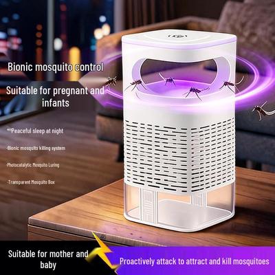 Lampada Uccidi Zanzare LED USB con Ventosa - Trappola Repellente per Mosche e Zanzare Domestiche