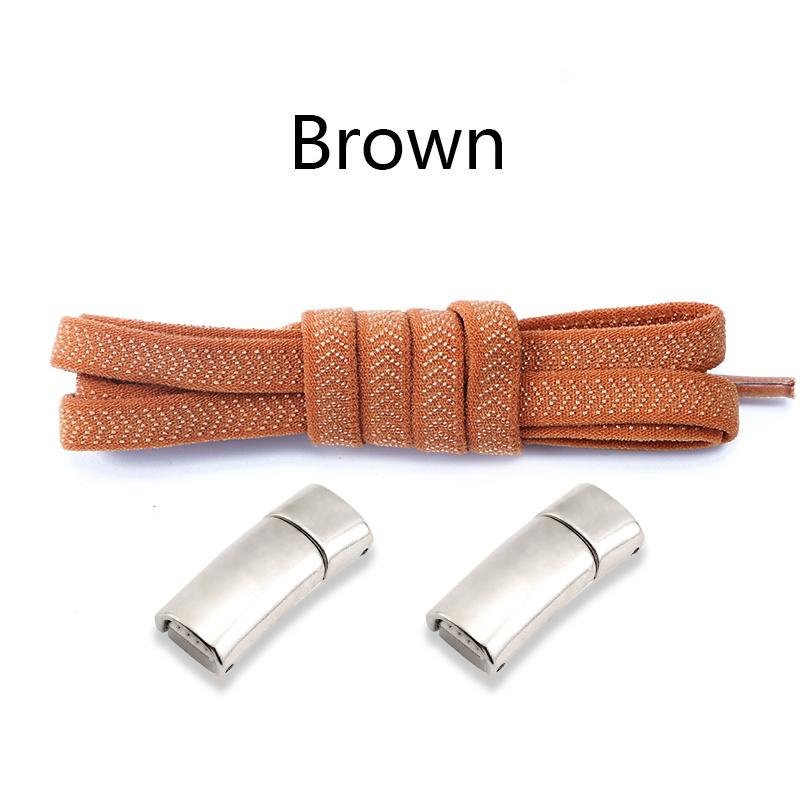 New Magnetic Lock Shoelaces Without Ties Kids Adult Elastic Laces Sneakers 8mm Thick Flats No Tie Shoe Laces Shoes Accessories