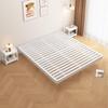 Modern Cream Tatami Style Suspended Double Bed for Adults in Rental Apartments