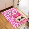 Custom Name Pink Labubu Cute Theme Rug Game Carpet, Floor Mat for Bedroom Living Room Entryway Rug, Home Decor Idea Gift for Christmas birthday